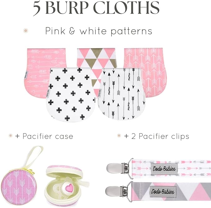 Dodo Babies Burp Cloths for Babies 5-Pack - Image 2