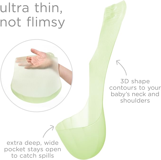 Olababy Fold N Go Silicone Baby Bib w Travel Case | Lightweight Design Eases - Image 4