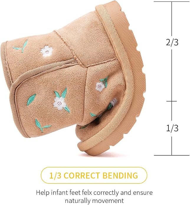 BMCiTYBM Girls Boys Snow Boots Warm Winter Fur Lined Baby Shoes - Image 3