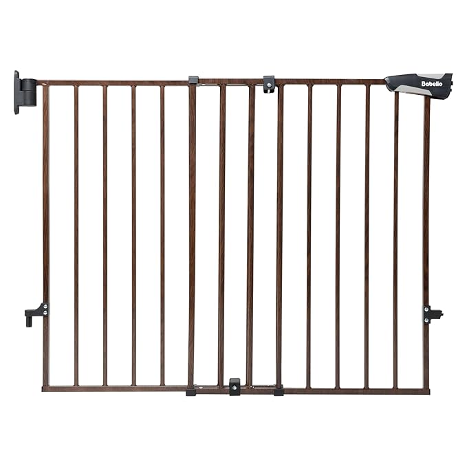 Babelio Baby Gate for Stairs & Doorways, 26-43" W 28" H No Bottom Bar| Easy by BABELIO