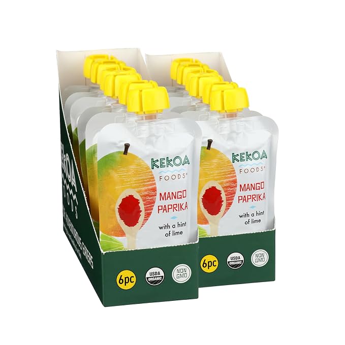 Kekoa Foods Mango Paprika Baby Food Purée | 100% USDA Certified-Organic - Image 7