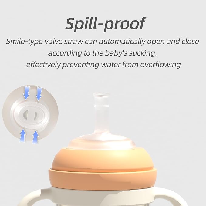 Piifur Sippy Cups for Toddlers 1-3 No Spill Straw - Image 5
