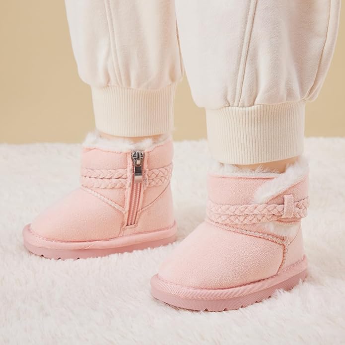 BMCiTYBM Girls Boys Snow Boots Warm Winter Fur Lined Baby Shoes - Image 2