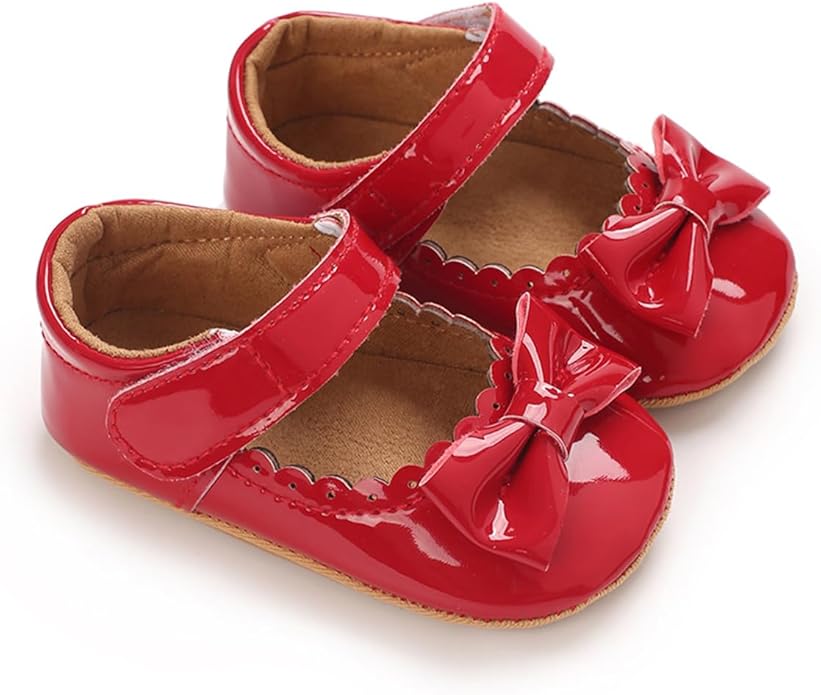 COSANKIM Baby Girls Mary Jane Flats Shoes Anti-Slip Rubber Sole Infant Toddler - Image 4