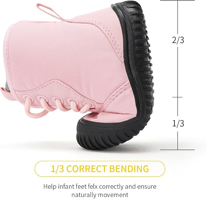 BMCiTYBM Toddler Baby Winter Snow Boots Boy Girl Faux Fur Warm Non Slip First - Image 5