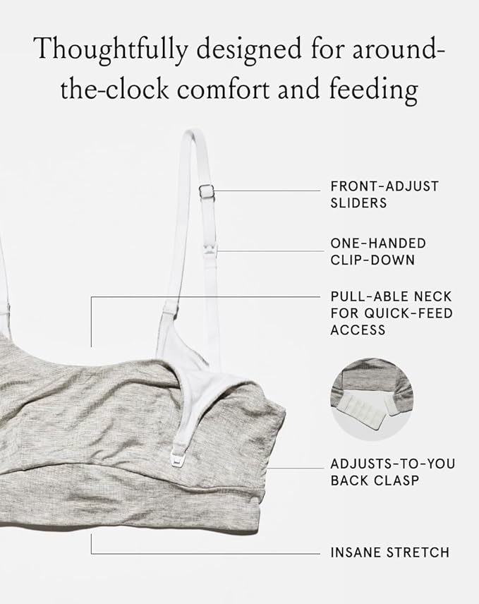 Bodily Everything Bra for Pregnancy, Nursing & Breastfeeding, Maternity & Sleep - Image 3