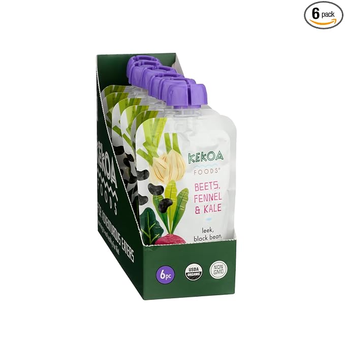 Kekoa Foods Beets, Fennel & Kale Baby Food Purée | 100% USDA Certified-Organic by KekoaFoods