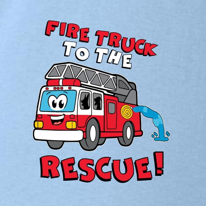 Wild Bobby Fire Truck to the Rescue Funny Cute Humor Infant Premium Jersey Baby - Image 2