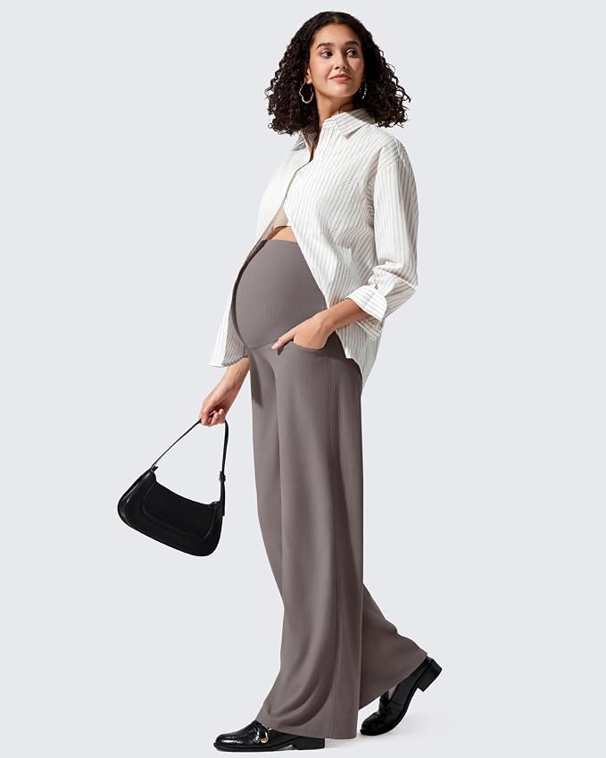 G4Free Ribbed Maternity Yoga Pants - Image 7