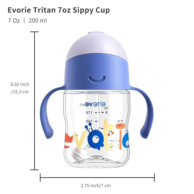 Evorie Tritan Weighted Straw Sippy Cup - Image 8