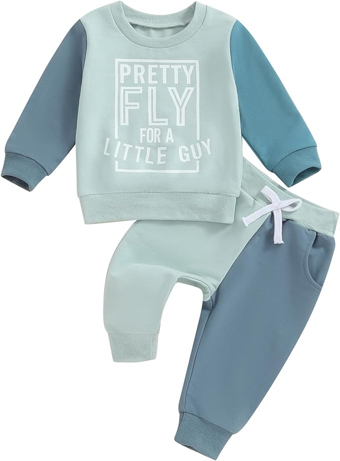Toddler Baby Boy Fall Winter Outfit Long Sleeve Letter Print Sweatshirts and by Sejardin