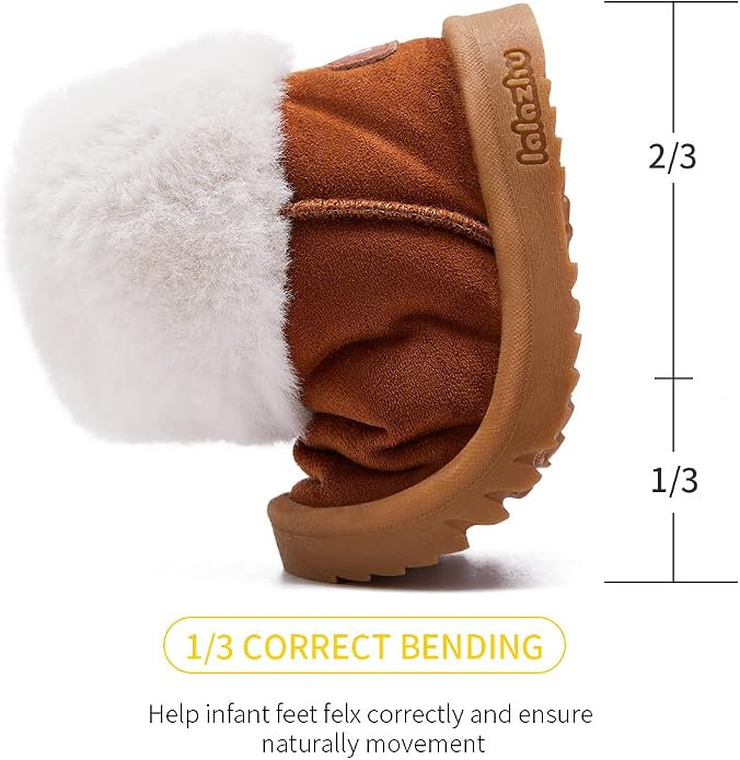 BMCiTYBM Girls Boys Snow Boots Warm Winter Fur Lined Baby Shoes - Image 3