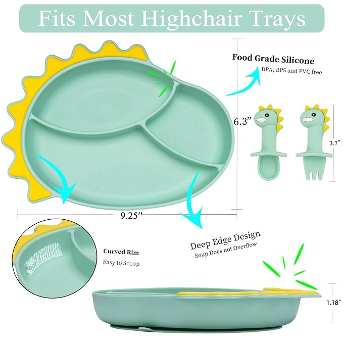 Silicone Suction Plates for Baby Toddler - Image 2