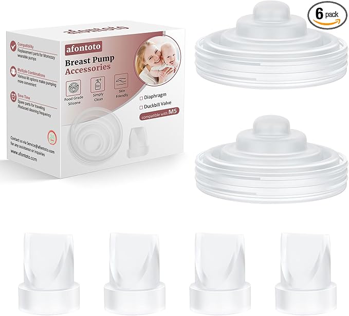 4Pack Silicone Duckbill Valve & 2Pack Silicone Diaphragm Compatible by afontoto