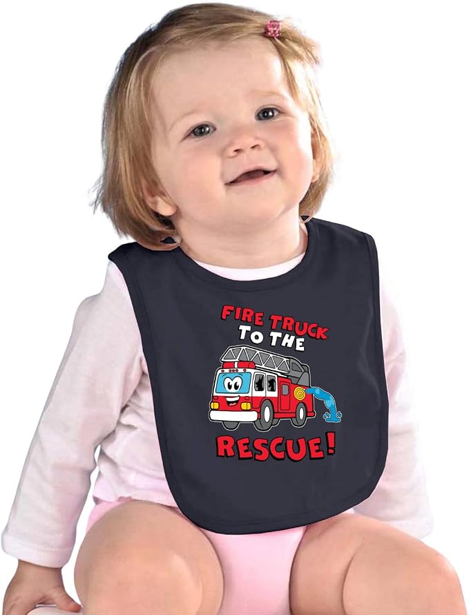 Wild Bobby Fire Truck to the Rescue Funny Cute Humor Infant Premium Jersey Baby - Image 3
