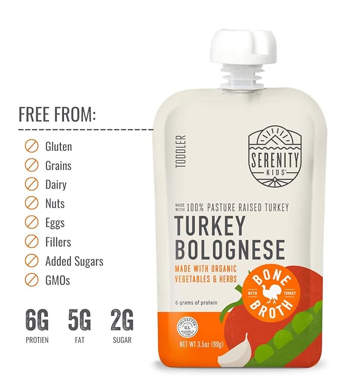 Serenity Kids Toddler Food Pouch Bone Broth Puree - Image 2