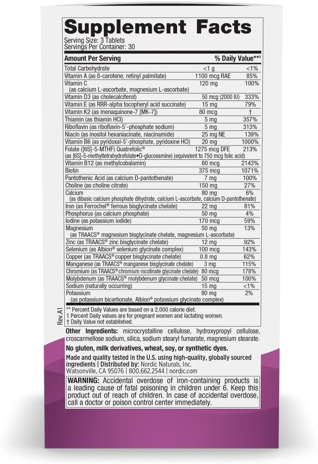 Nordic Naturals Vegetarian Prenatal Multivitamin Minis - Image 2