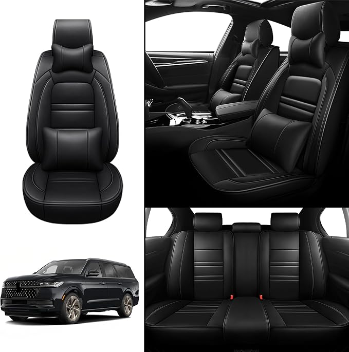 Car Seat Covers for Lincoln Navigator 1998-2025 | 5-Seats Seat Covers, - Image 2