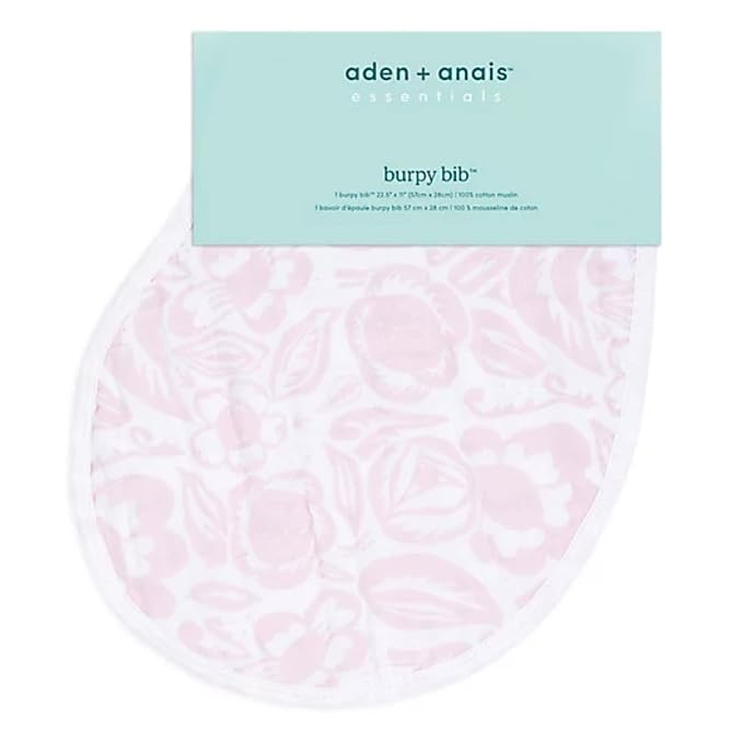 aden + anais Essentials 100% Cotton Muslin Burpy Bib – Multi-Use, Absorbent - Image 2