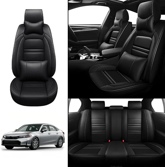 Car Seat Covers for Honda Civic 2001-2025 | 5-Seats Seat Covers, Waterproof - Image 2