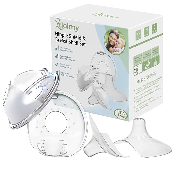 Nipple Shield & Breast Shell for Breast Feeding, Milk Savers Collector Nipple by Zdolmy