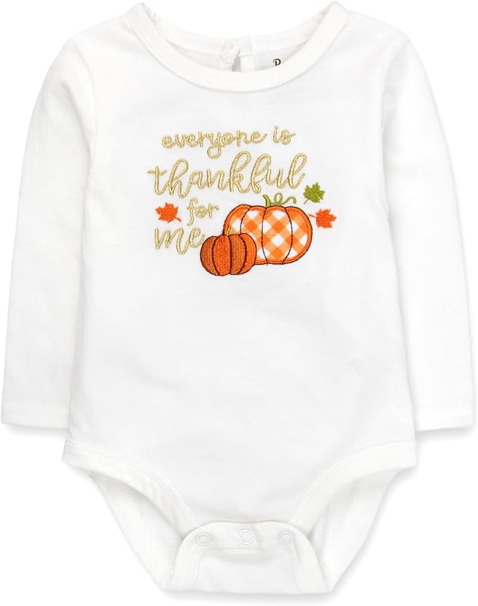 Baby Girl Holiday Outfit 4-Piece Set – Long Sleeve Bodysuit, Tutu Skirt & - Image 2