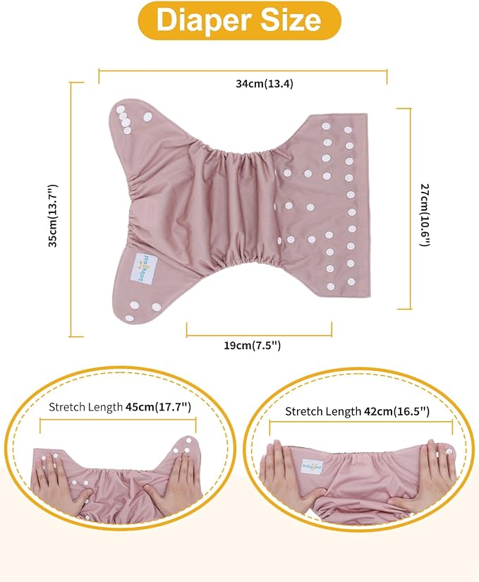 babygoal Reusable Charcoal Cloth Diapers - Image 4