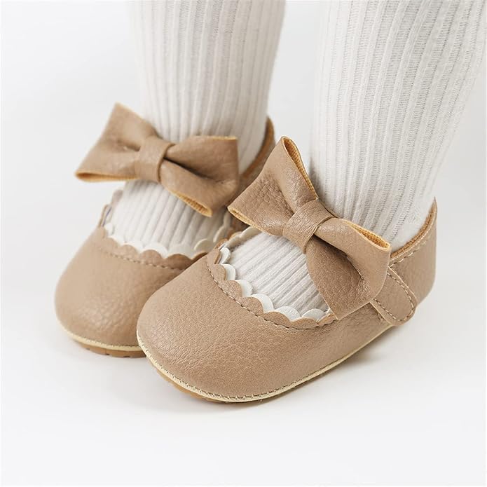 COSANKIM Baby Girls Mary Jane Flats Shoes Anti-Slip Rubber Sole Infant Toddler - Image 2