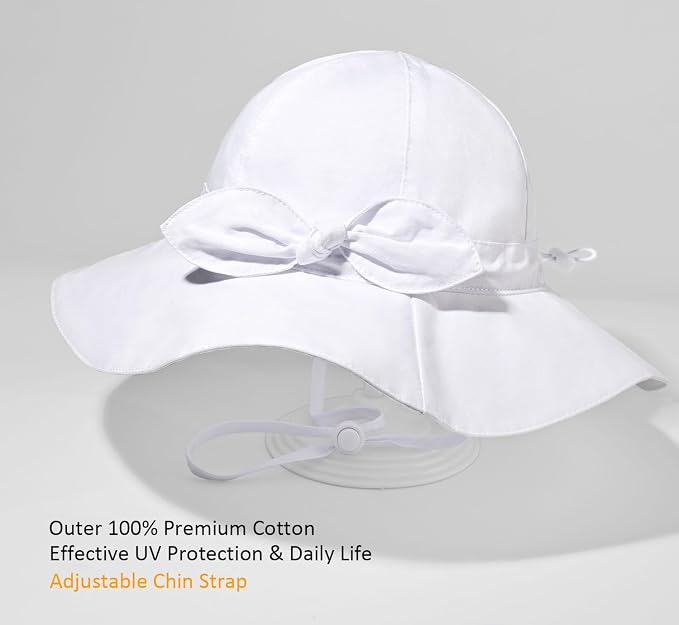 Baby Girl Sun Hat Summer Foldable Beach Hats - Image 4