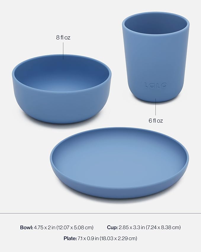 Lalo Big Bites Kids Dinnerware Starter Set - Image 4