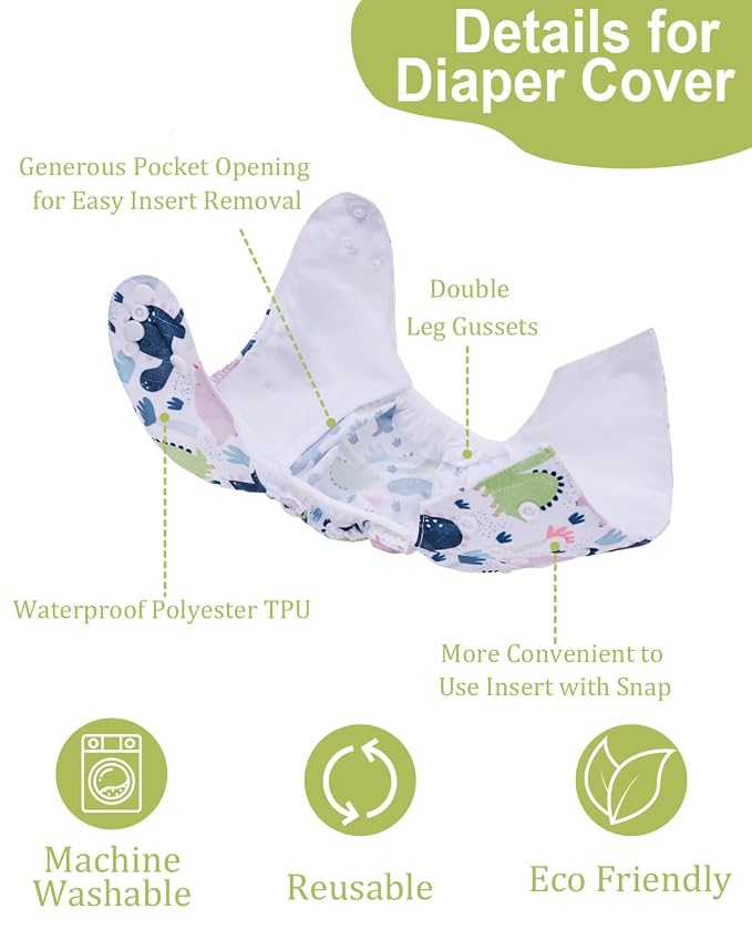 babygoal Cloth Diaper Covers 6 Pack - Image 2