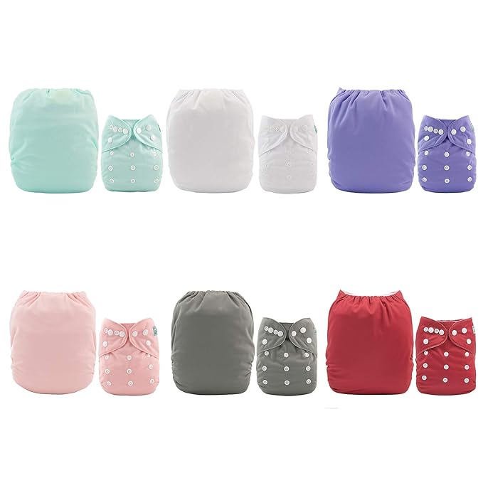 ALVABABY 6 Pack Cloth Diaper - Image 2