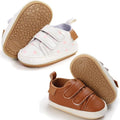 2Pairs Baby Shoes, Boys Girls Non-Slip Rubber Sole Sneakers, Unisex Infant Soft by 82-eitwo