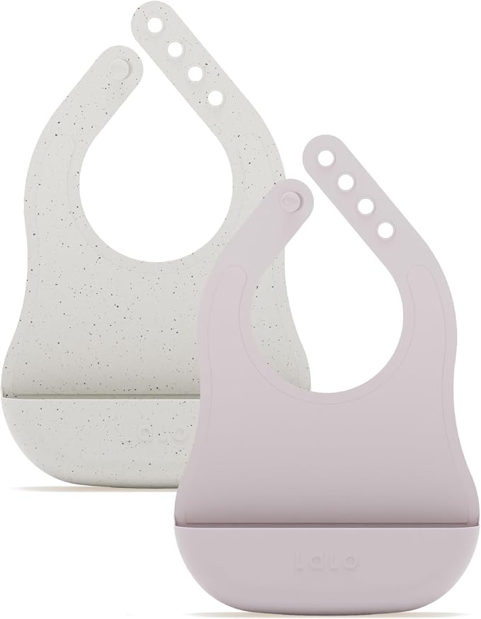Lalo The Bib - Waterproof, Non-Toxic Silicone Baby Bib by Lalo