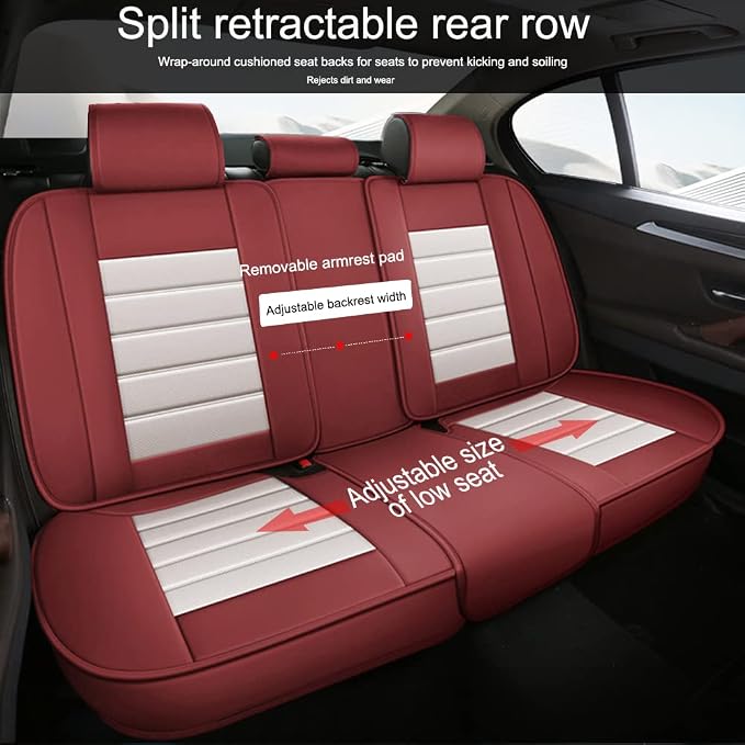 Leather Seat Cover for Ford Edge 2010-2026, Waterproof Soft Seat Covers - Image 6