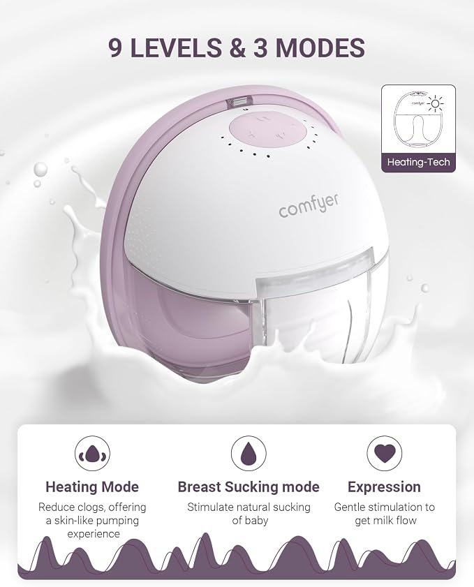 Heated Wearable Breast Pump, Industry-Leading Heating Tech, Innovative Magnetic - Image 2