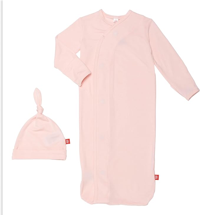 Magnetic Me Modal Newborn Sleeper Gown & Hat Set | Silky Soft Modal Fabric by magneticme