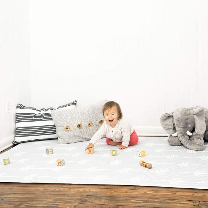 Baby Care Play Mat 73’’ x 49’’ Original One-Piece Reversible Rollable - Image 6