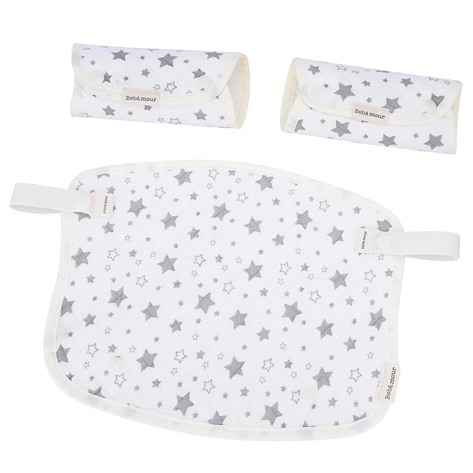 Bebamour Drool and Teething Reversible Cotton Pad by bebear