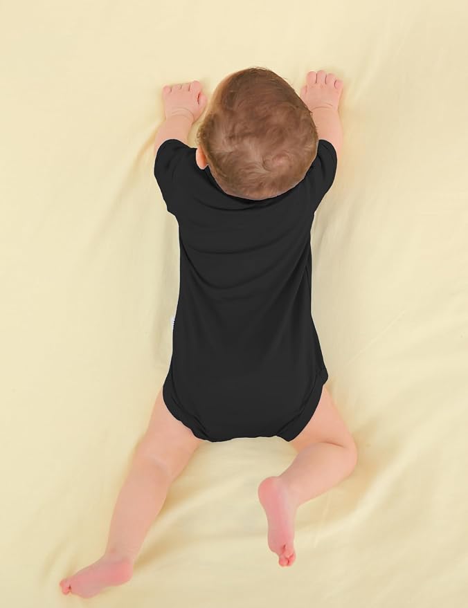 Jimonda Baby Bodysuits Rayon from Bamboo Short Sleeve Baby Boys Girls Rompers - Image 4
