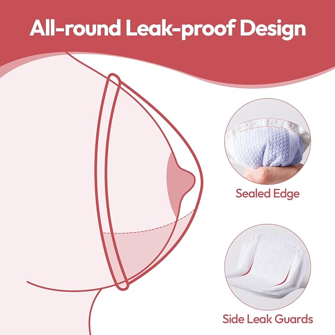 NCVI Disposable Ultra-Thin Nursing Pads 110 Count, Highly Absorbent Breast Pads - Image 4