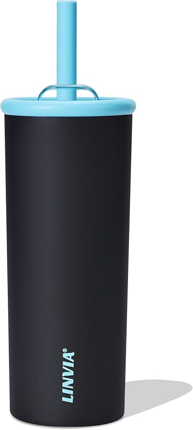 Candy Tumbler, 20 oz Kids Insulated Stainless Steel Water Bottle by LINVIA