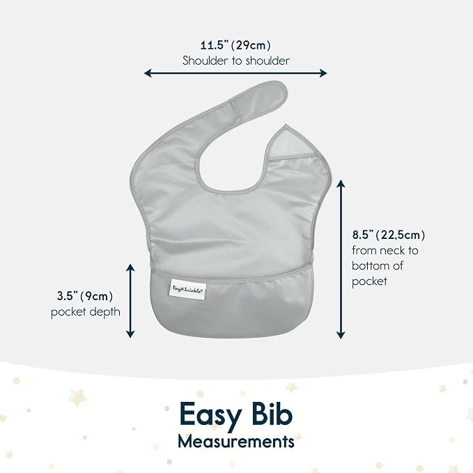 Tiny Twinkle Mess Proof Baby Bibs - Image 5
