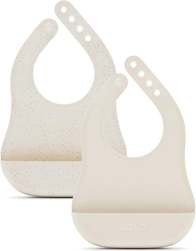 Lalo The Bib - Waterproof, Non-Toxic Silicone Baby Bib by Lalo