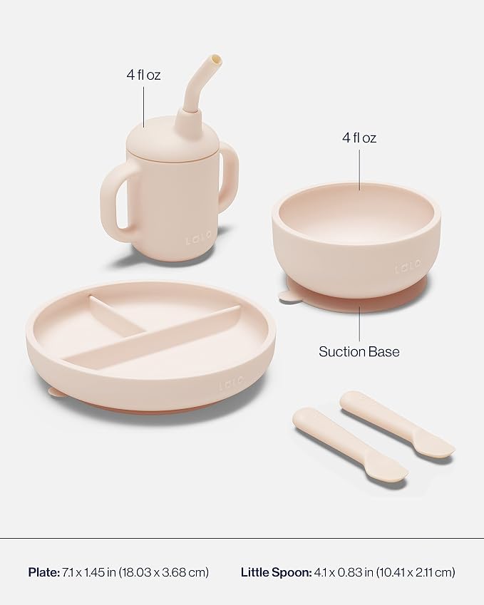 Lalo First Bites Silicone Baby Feeding Set - Image 5