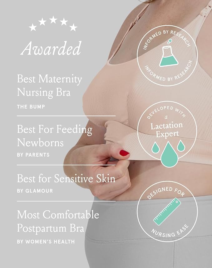 Bodily Everything Bra for Pregnancy, Nursing & Breastfeeding, Wireless - Image 4