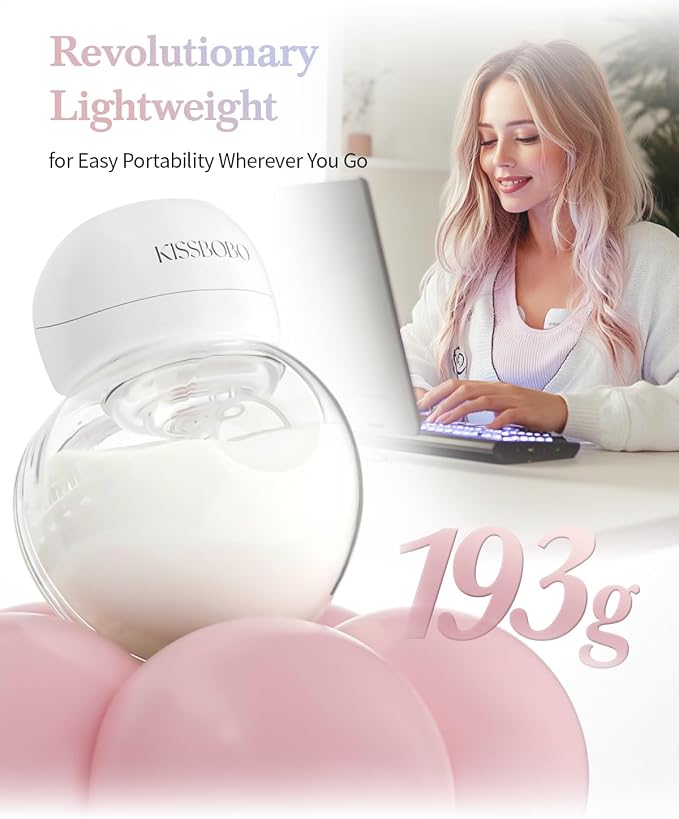 KISSBOBO ABP-1508 Hands Free Breast Pump Wearable - Image 3