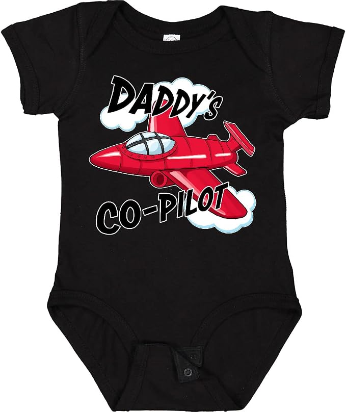 inktastic Daddys Co-Pilot for Fathers Day Baby Bodysuit by Inktastic