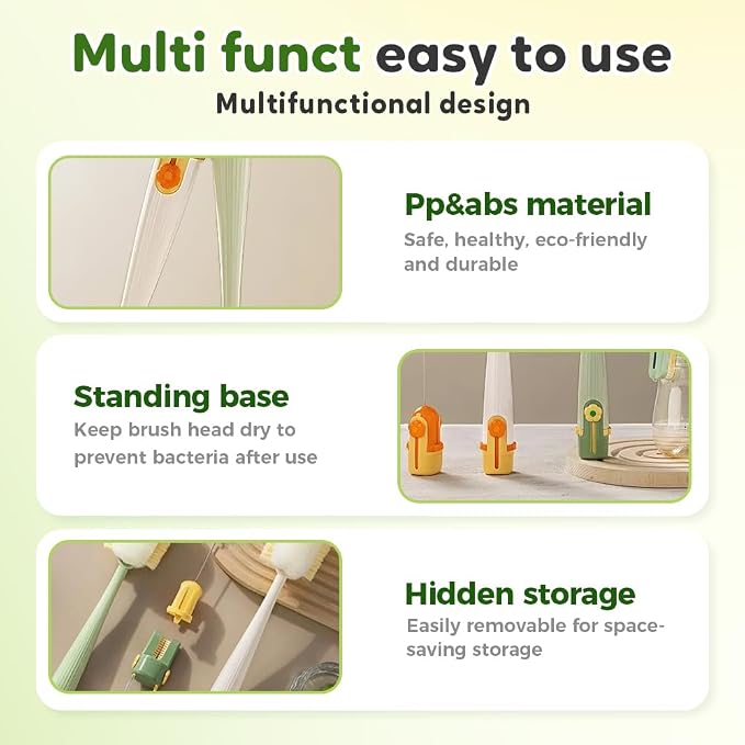 5 in 1 Bottle Cleaning Brush, Straw Cleaner Brushs - Image 5