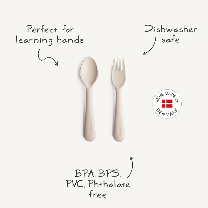 mushie Flatware Fork and Spoon Set - Image 8